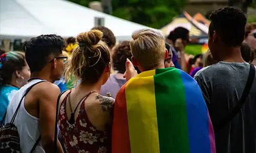 LGBTQ community attending event