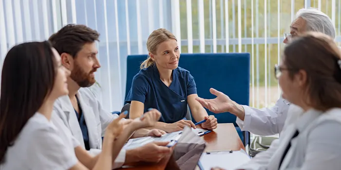 Medical Doctors Discussing the Diagnosis